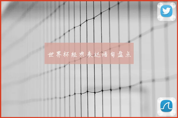 世界杯经典表达语句盘点